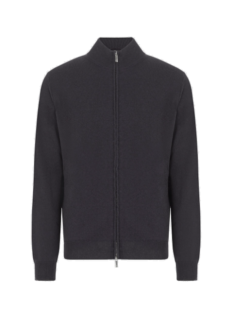 Full-zip cashmere cardigan